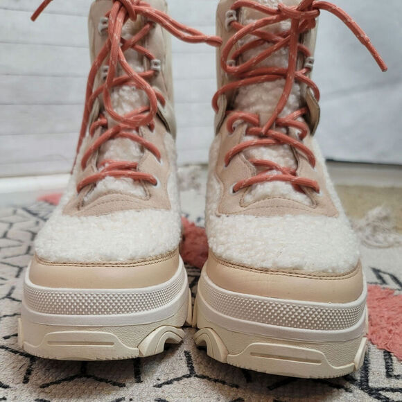 SOREL Brex Cozy Waterproof Boot in Nova Sand/Sea Salt, sz 10 - Picture 6 of 16